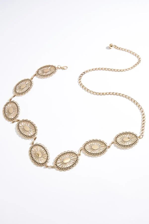 Discount Antique Chain Belt Women Belts