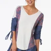 Flash Sale Berry Floral Tie Sleeve Top Women Tops