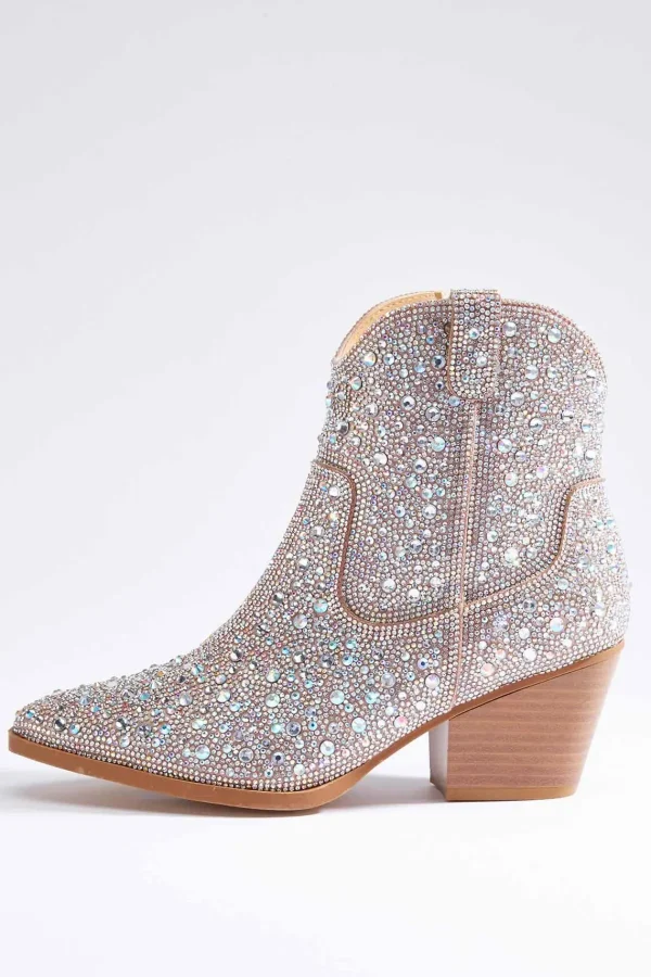 Cheap Bling Western Booties Women Boots & Booties