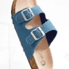 Outlet Buckle Sandals Women Flats