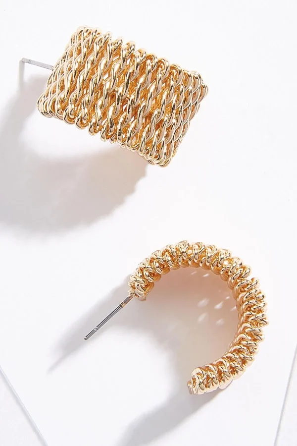 Best Chain Link Hoop Earrings Women Earrings