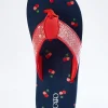 Store Cherry Sequin Flip Flops Women Sandals