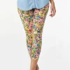 Best Sale Colorful Floral Leggings Women Cropped Pants