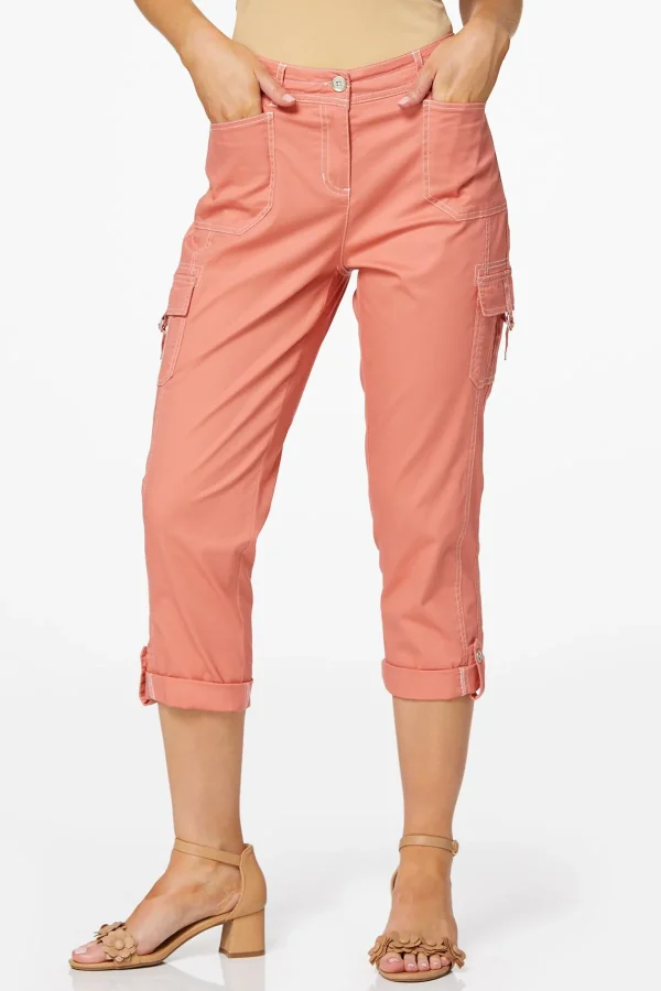 Store Cropped Utility Pants Women Cropped Pants