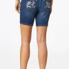 Shop Embellished Floral Denim Shorts Women Shorts