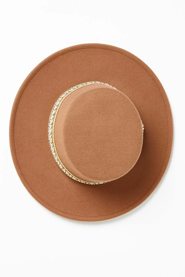 Best Sale Embroidered Band Boater Hat Women Hats & Hair