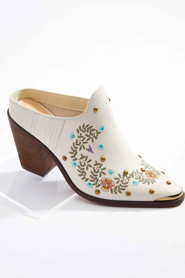 Hot Embroidered Western Mules Women Boots & Booties