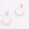 Cheap Flower Bottom Circle Dangle Earrings Women Earrings