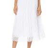 Sale Gauze Lace Trim Skirt Women Skirts