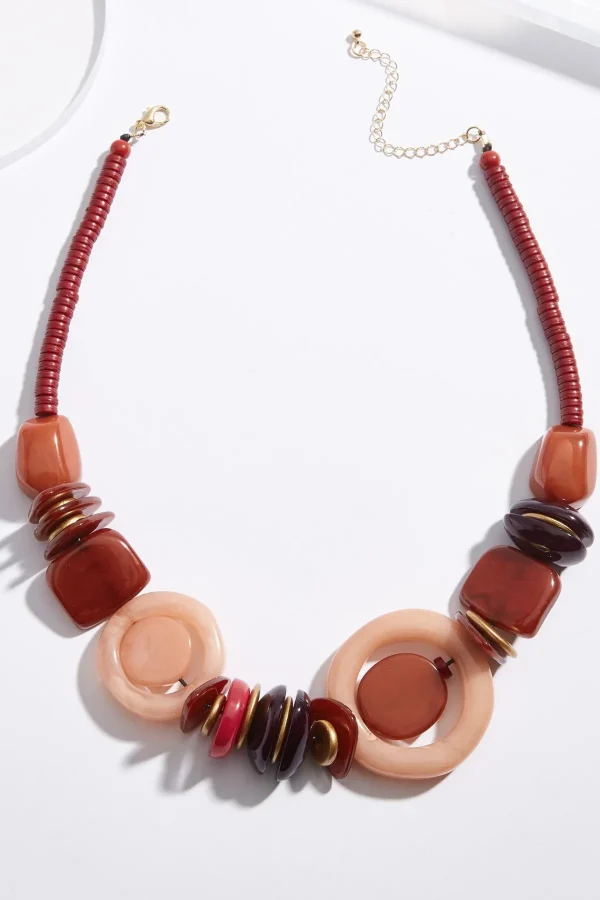 Sale Geo Mixed Lucite Necklace Women Necklaces