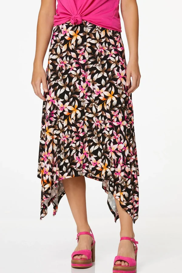 Cheap Kona Floral Midi Skirt Women Skirts