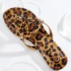 Sale Leopard Medallion Sandals Women Flats