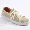 Flash Sale Metallic Stretch Knit Sneakers Women Sneakers