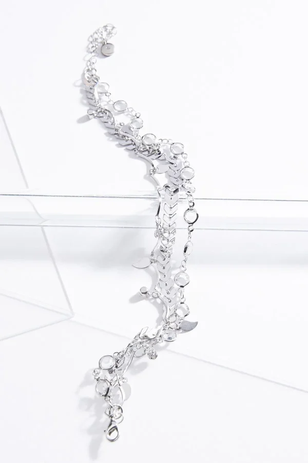Outlet Mixed Layered Arrow Anklet Women Anklets
