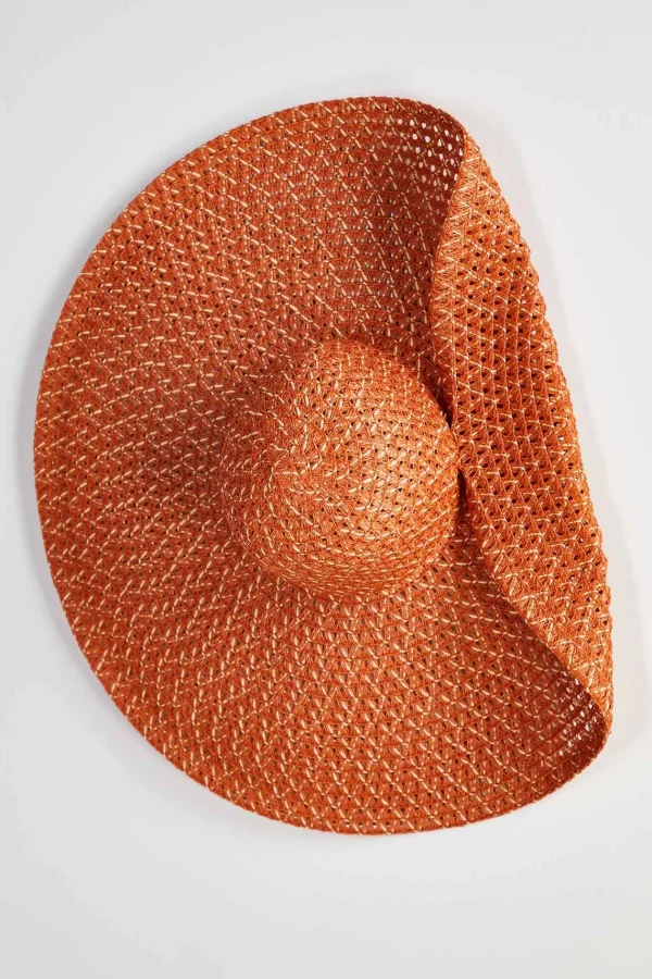 Best Sale Open Weave Tucked Floppy Hat Women Hats & Hair