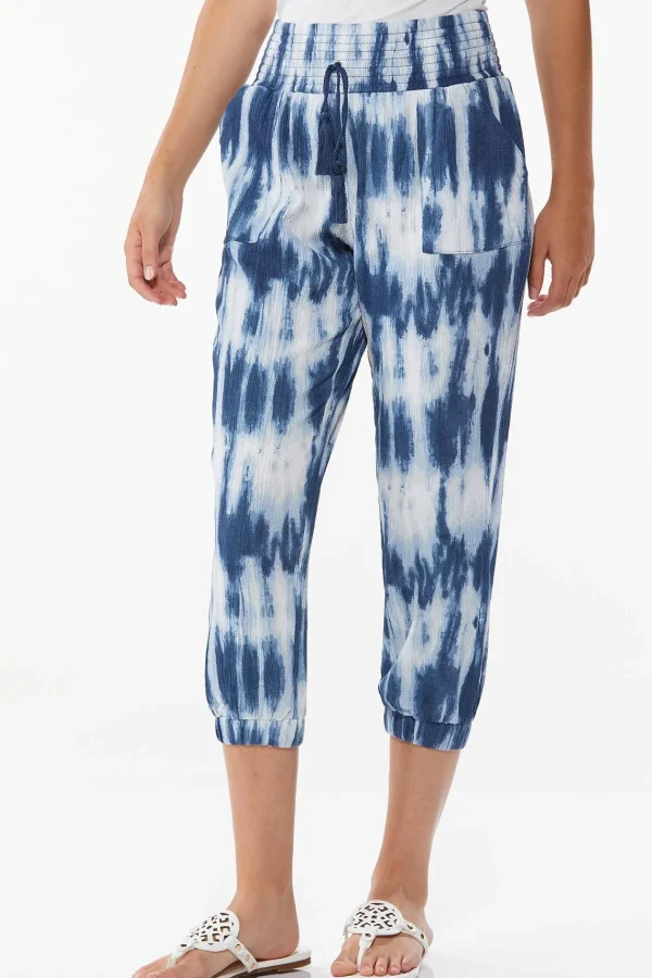 Best Sale Petite Gauzy Tie Dye Jogger Pants Women Pants