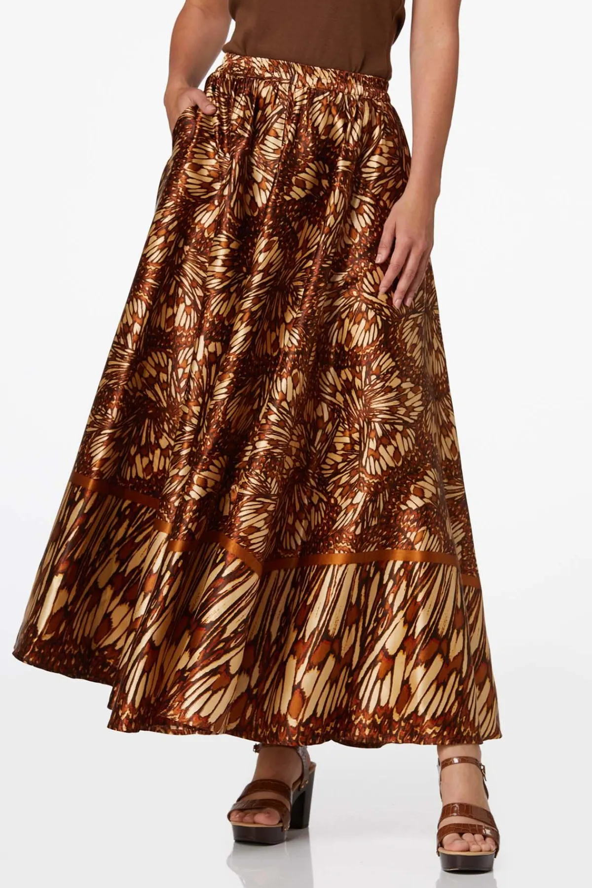 petite_sweeping_monarch_maxi_skirt_0.webp Clearance Petite Sweeping Monarch Maxi Skirt Women Skirts