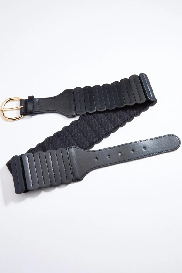 Fashion Plus Size Accordion Stretch Belt Women Belts