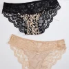 Cheap Plus Size Animal Lace Panty Set Women Intimates