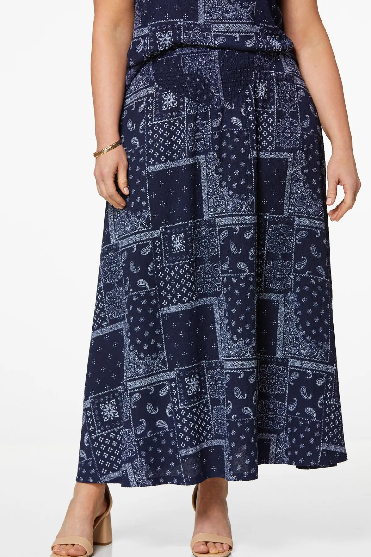 plus_size_bandana_skirt_0.webp New Plus Size Bandana Skirt Women Skirts