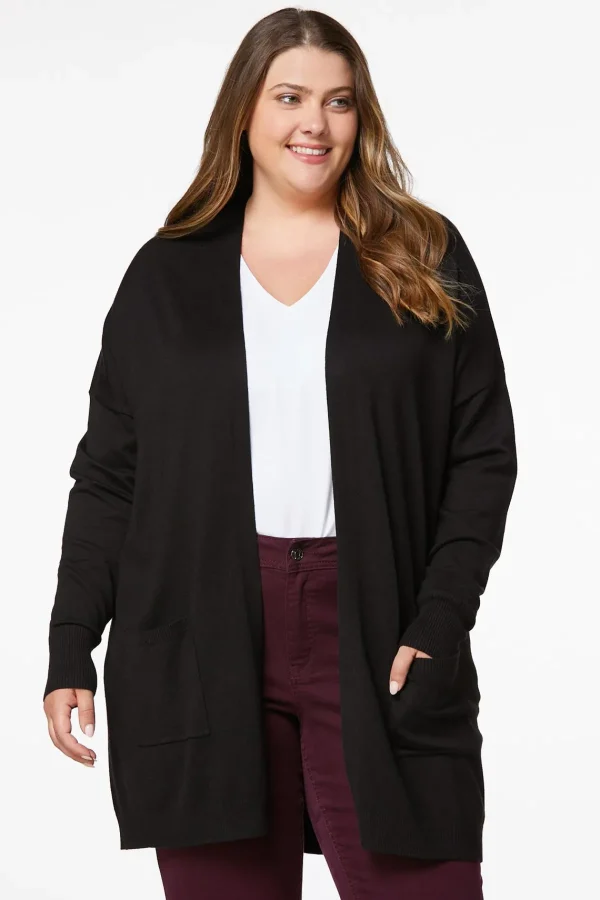 Cheap Plus Size Relaxed Cardigan Women Sweaters