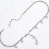 Discount Plus Size Rhinestone Heart Chain Belt Women Belts