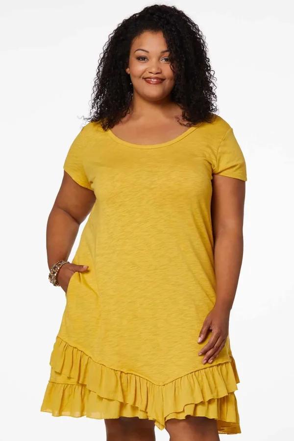 Best Sale Plus Size Ruffled Sunny Day Dress Women Dresses