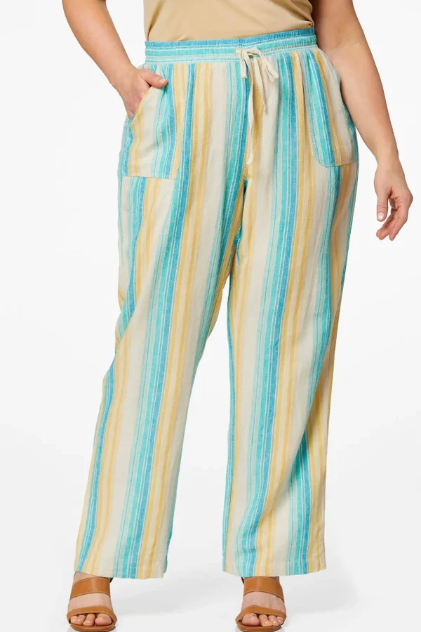 Best Sale Plus Size Sea To Sky Linen Pants Women Pants