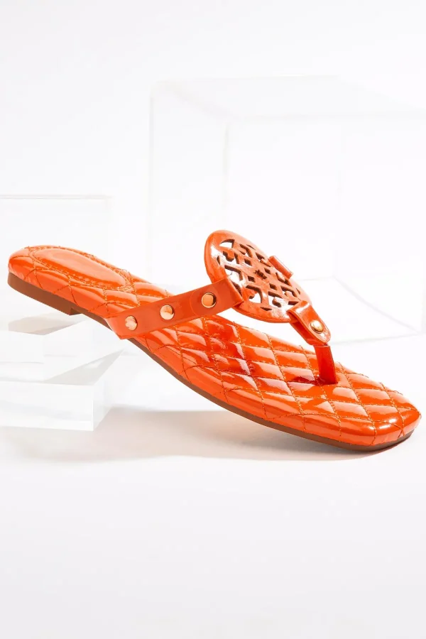 Best Quilted Sole Medallion Sandals Women Sandals
