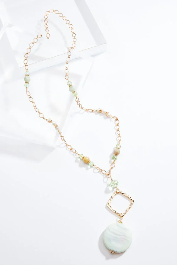 Outlet Resin Pendant Long Chain Necklace Women Necklaces
