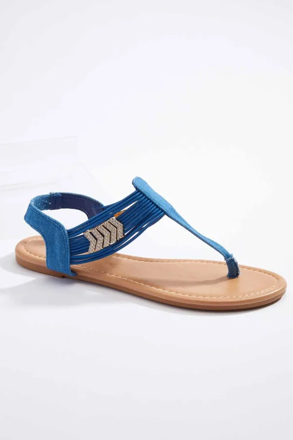 Sale Rhinestone Arrow Sandals Women Flats