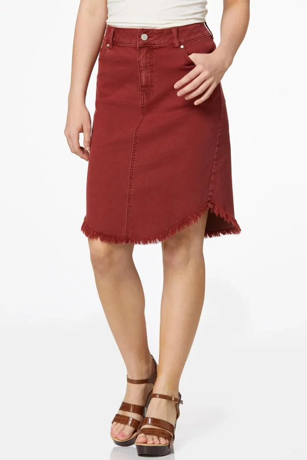 Best Rust Denim Skirt Women Skirts