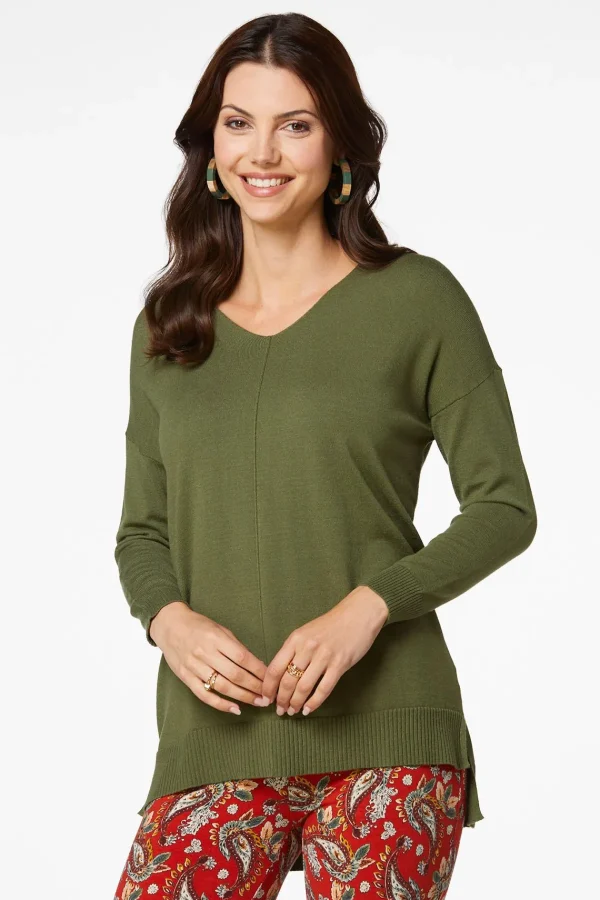 Fashion Seamed Sweater Women Sweaters