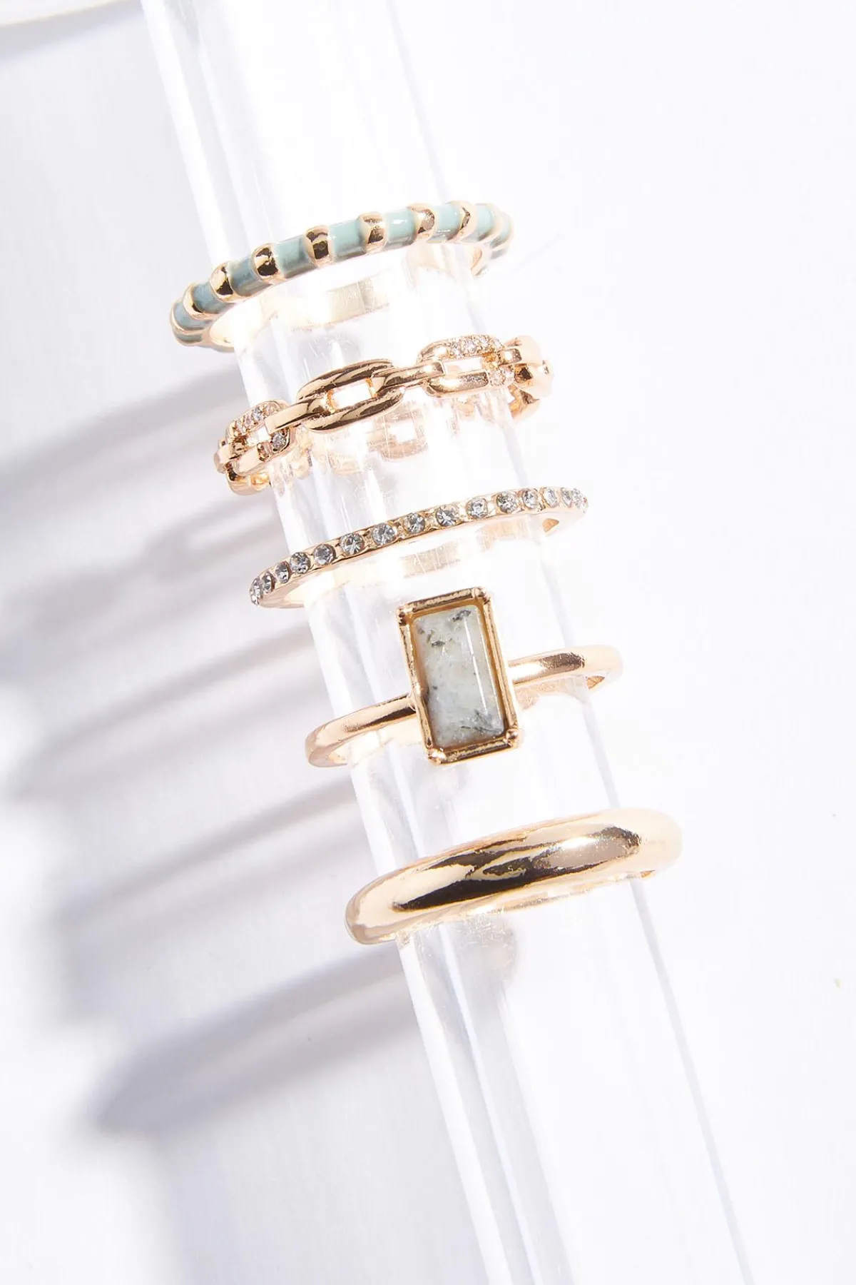 semiprecious_chain_stone_ring_set_0.webp Best Sale Semiprecious Chain Stone Ring Set Women Rings