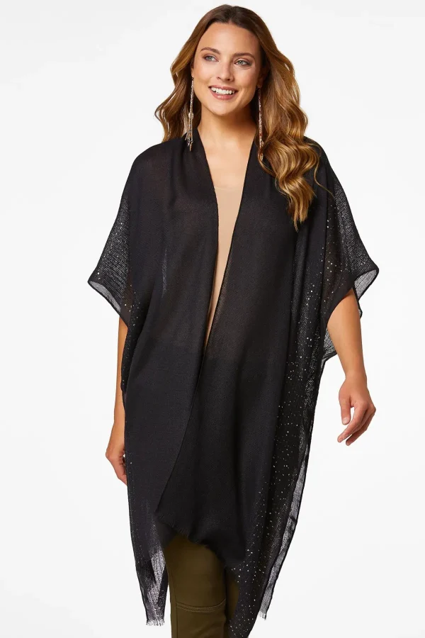 Online Sequin Detail Kimono Women Cover Ups