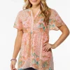 New Sheer Clip Dot Tunic Women Tops