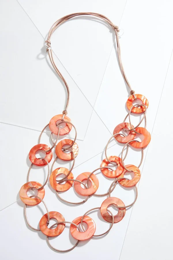 Best Sale Shell Ring Cord Necklace Women Necklaces