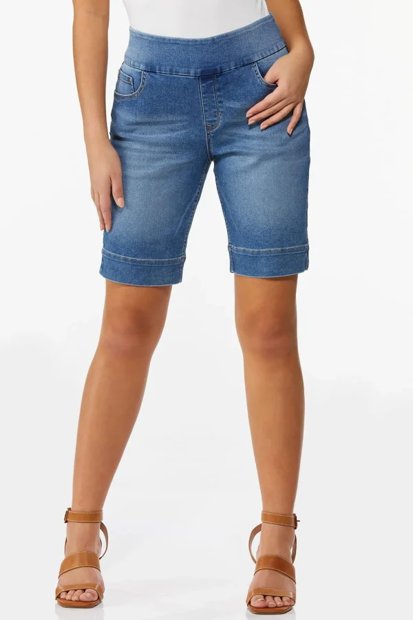 Flash Sale Split Hem Denim Shorts Women Shorts