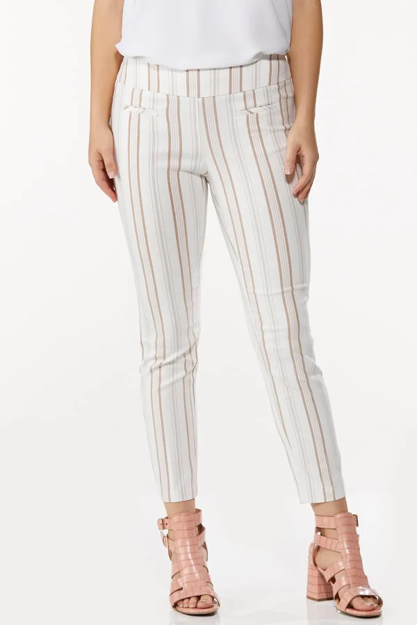 Best Sale Striped Bengaline Pants Women Pants