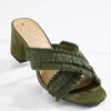 Hot Tassel Fringe Heeled Slides Women Heels