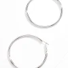 Hot Thin Silver Hoop Earrings Women Earrings