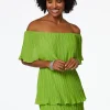 Cheap Tiered Pleated Dress Women Dresses
