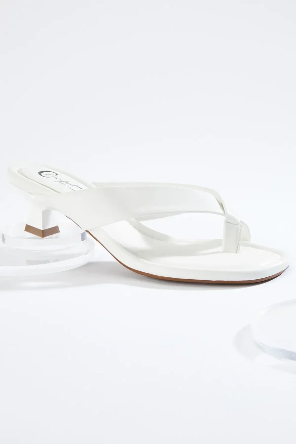 Discount Toe Loop Kitten Heel Sandals Women Heels