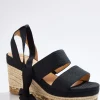 Best Sale Wide Width Ankle Tie Roped Wedges Women Wide Width