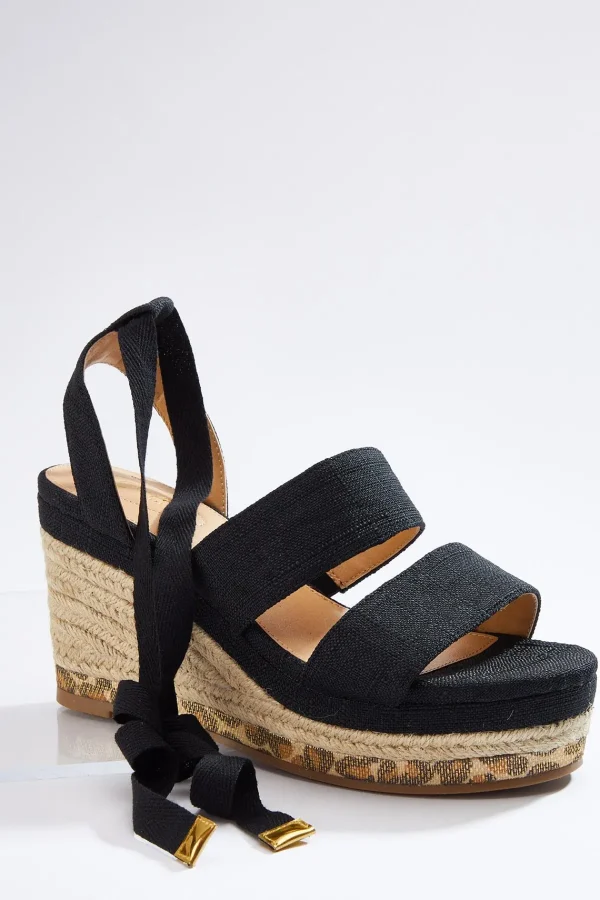 Best Sale Wide Width Ankle Tie Roped Wedges Women Wide Width