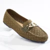 Sale Wide Width Knit Hardware Flats Women Wide Width
