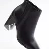Best Wide Width Side Detail Black Booties Women Wide Width