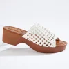 Discount Woven Band Slide Sandals Women Sandals